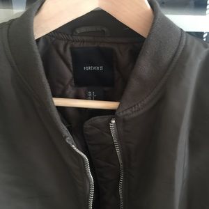Forever 21 Jackets & Coats - Forever21 Longline army green bomber jacket Forever 21 Jackets & Coats - Forever21 Longline army green bomber jacket