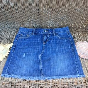 Distressed denim skirt ☄✨