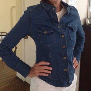 Free People jean shirt jacket