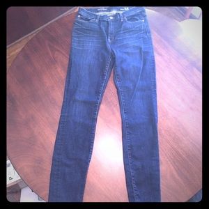 J. Crew High Rise Skinny Dark Blue Jeans