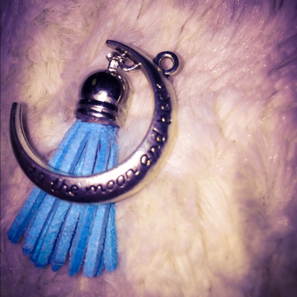 To the moon and back fringe necklace