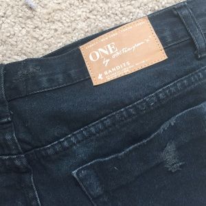 One Teaspoon Shorts - One Teaspoon Bandits in black SZ 27 One Teaspoon Shorts - One Teaspoon Bandits in black SZ 27