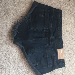 One Teaspoon Shorts - One Teaspoon Bandits in black SZ 27 One Teaspoon Shorts - One Teaspoon Bandits in black SZ 27