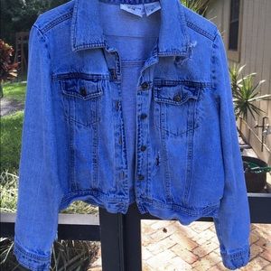 Distressed denim Jacket ☄☄💙