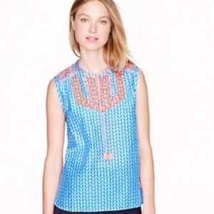 J CREW TASSEL TOP