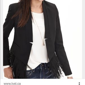 Banana Republic Fringe Blazer