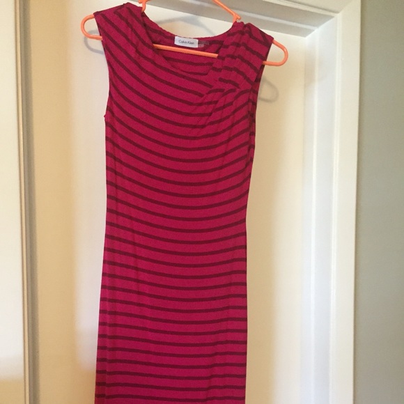 Pink Calvin Klein dress