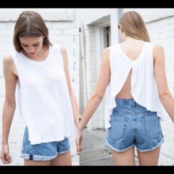 Brandy Melville Flowy Backless Tank