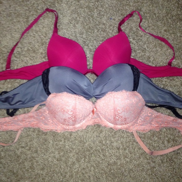 34A 3bundle wired, lightly padded, bra