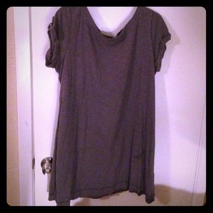 Heather grey T-shirt dress
