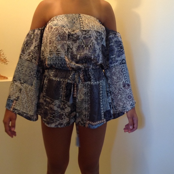 BLOWOUT SALE!!! Off Shoulder Romper