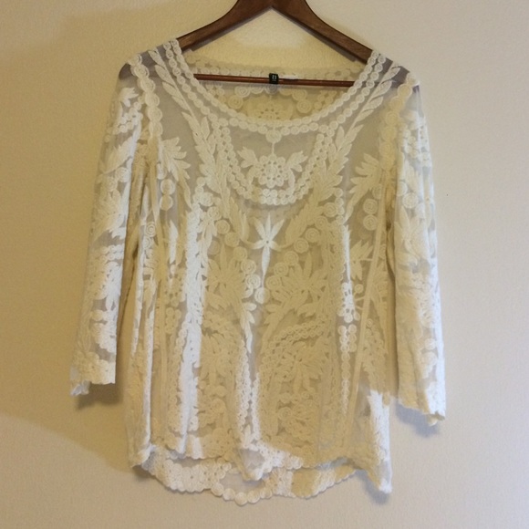 Lace 3/4 sleeve