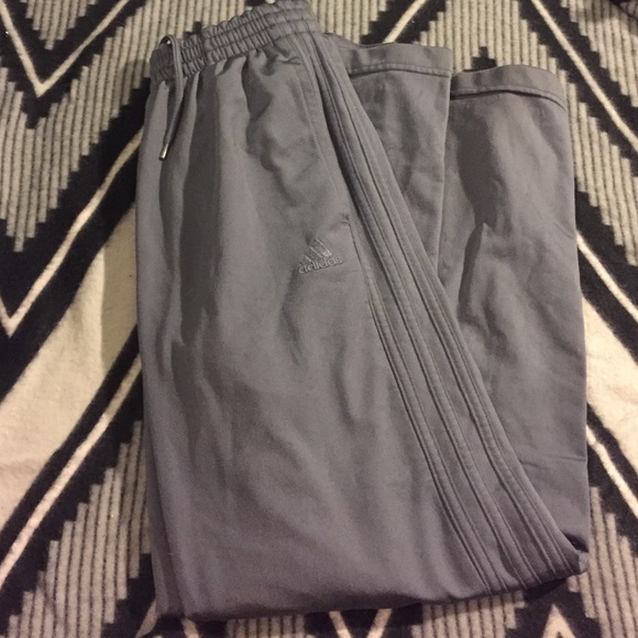 Gray adidas sweats