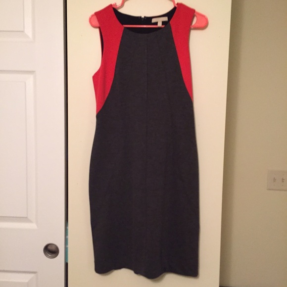 Orange and Grey Banana Republic Dress