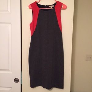 Orange and Grey Banana Republic Dress