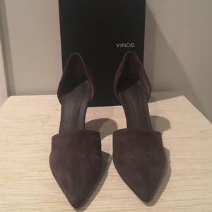 VINCE Claire Suede D'orsay Pump
