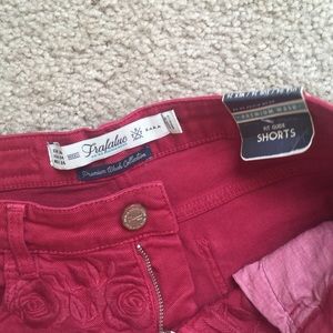 Zara Shorts - Zara Red rose shorts in size 4 NWT Zara Shorts - Zara Red rose shorts in size 4 NWT
