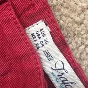 Zara Shorts - Zara Red rose shorts in size 4 NWT Zara Shorts - Zara Red rose shorts in size 4 NWT