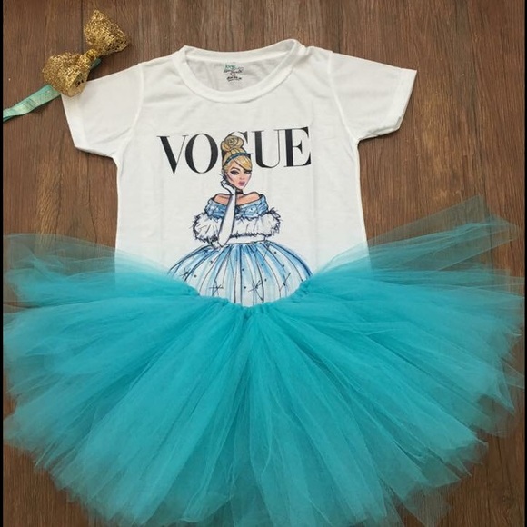 T-shirt , tutu & headband 💙 - Picture 1 of 2