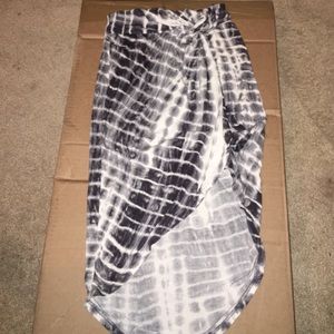 Hi low tye dye skirt