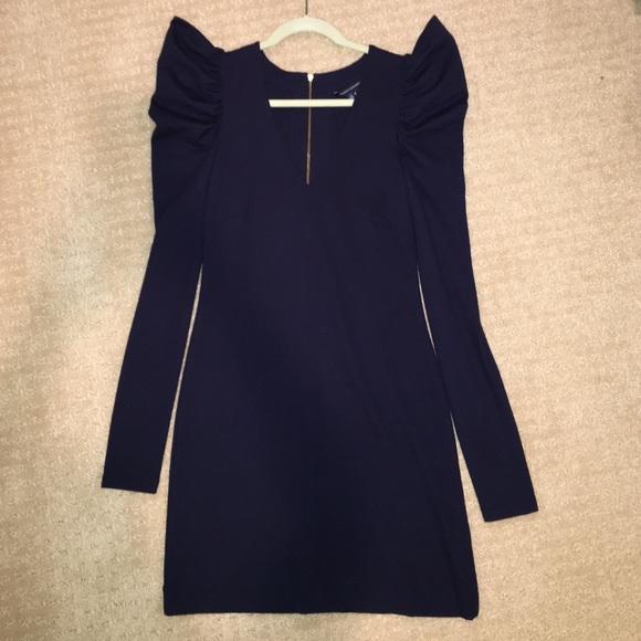 French Connection Winter Annie Puff Shoulder Dress - Picture 4 of 4