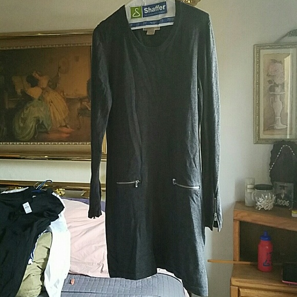 Long sleeve grey Michael kors dress - Picture 1 of 1