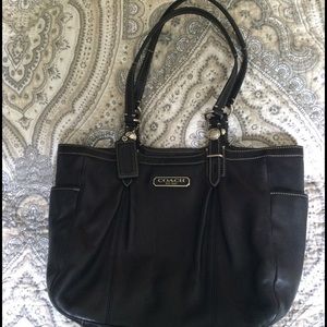 Black Coach tote bag