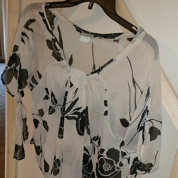 Sold****Sheer floral tunic****_SOLD^)****