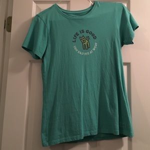 Life is good women's tshirt