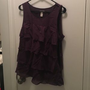 J.Crew silk tank in purple