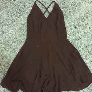 Black strappy romper