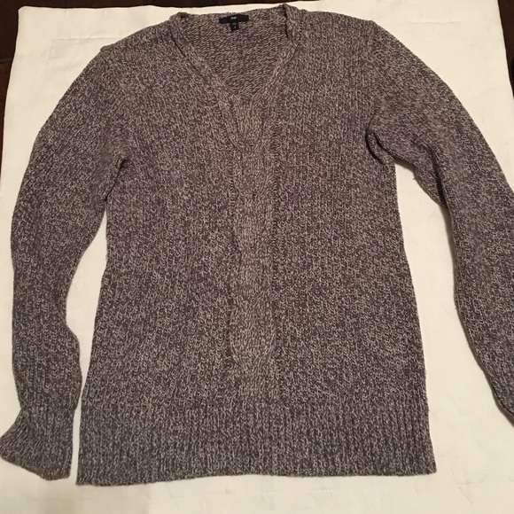 Gray marled pullover