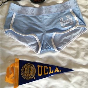 NWT PINK by VS light blue panty.  Size S