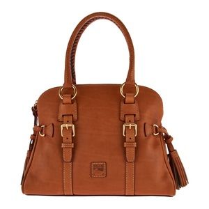 Brown leather Dooney & Bourke with contrast tassel