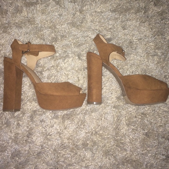 EUC Platform Peep Toe Heels