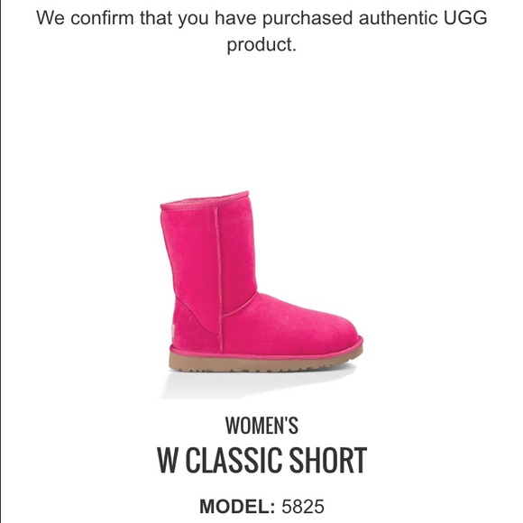 UGG authentic classic short boots Sz 8 new - Picture 3 of 4