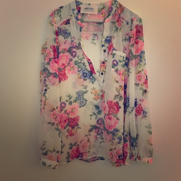 Floral blouse from Stitch Fix