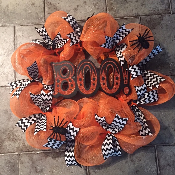 Halloween mesh wreath!:) ❤️❤️❤️