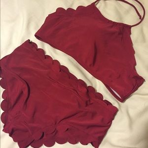 High neck bathing suit