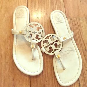 Tory Burch Miller Flip Flop White