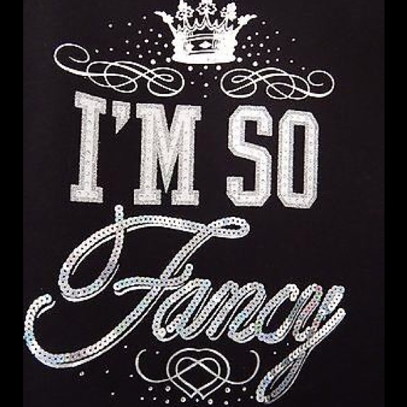 Juicy Couture Black I’m So Fancy Sweatshirt NWT - Picture 2 of 2