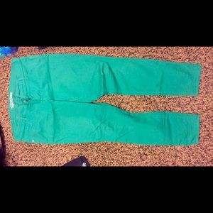 Green jeggings