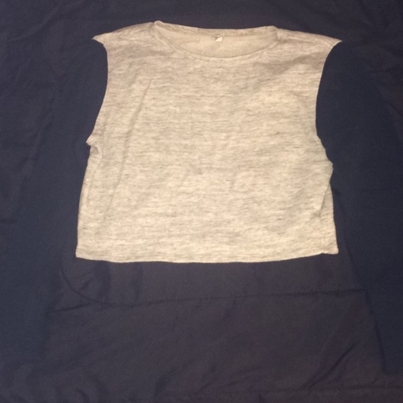 Grey Cropped Sweater