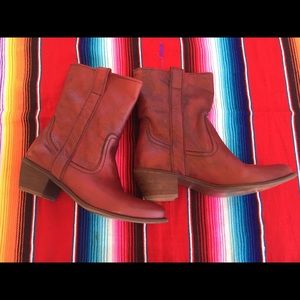 Steve Madden ankle boots reddish brown