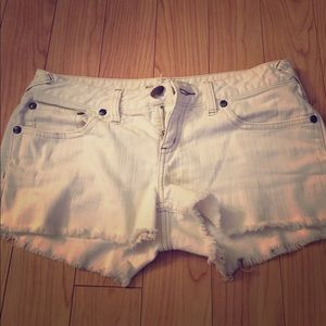 SOLD! Free people white cutoff shorts