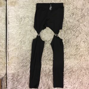 Forever 21- black garter leggings