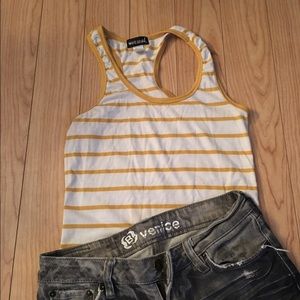 SOLD! White and yellow tank