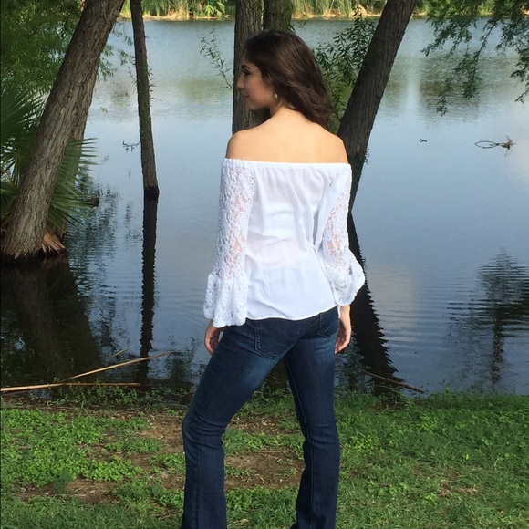 White off shoulder top! - Picture 2 of 3