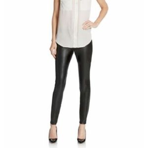 Hue leather-look leggings