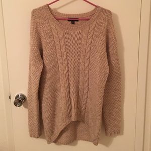 ‼️ price drop // Long knit cream sweater